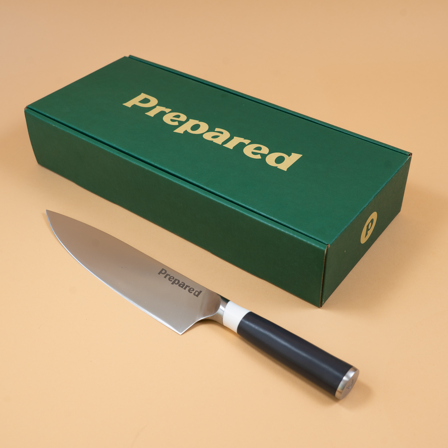 A Chef's knife and its box